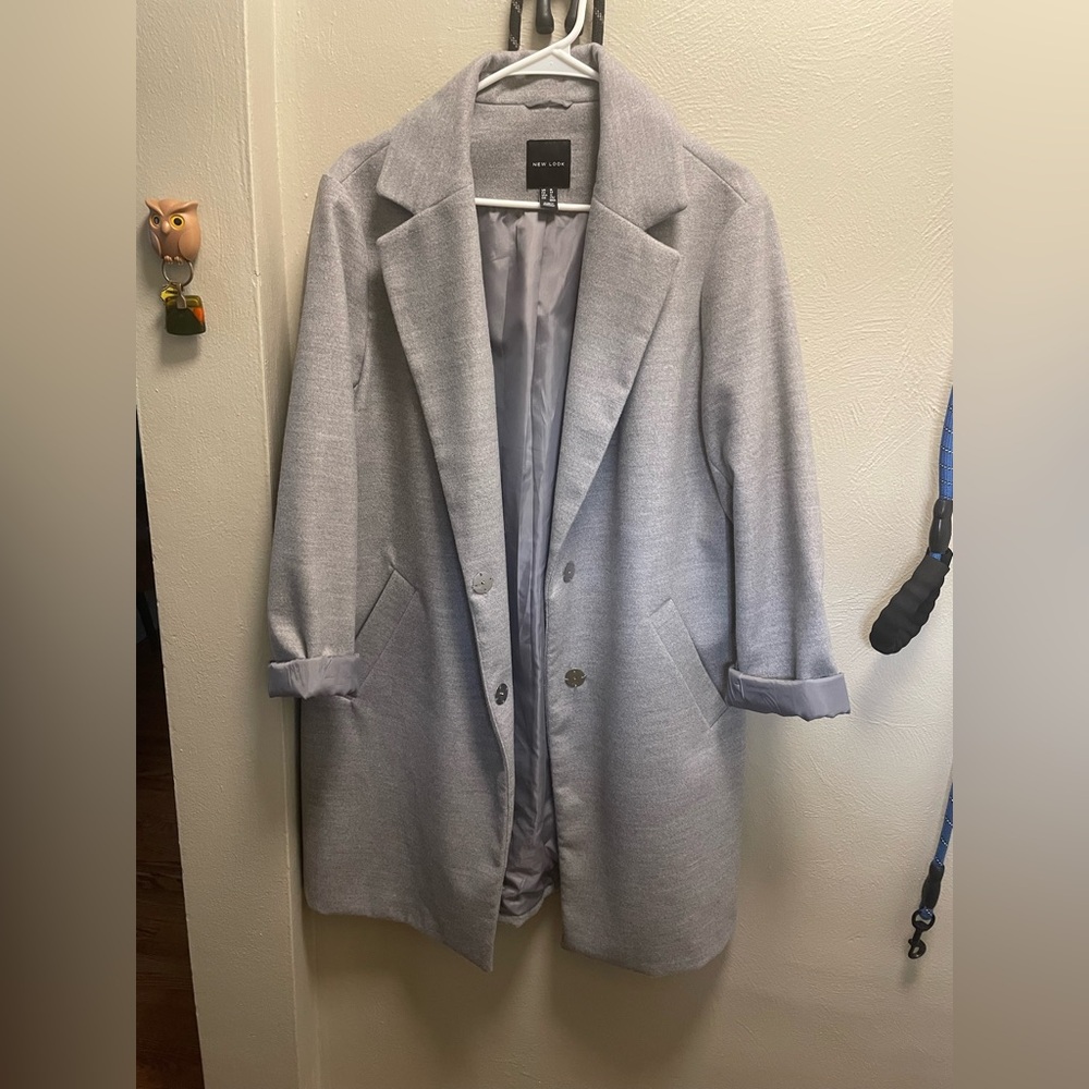 Women's Light Gray Tailored Coat